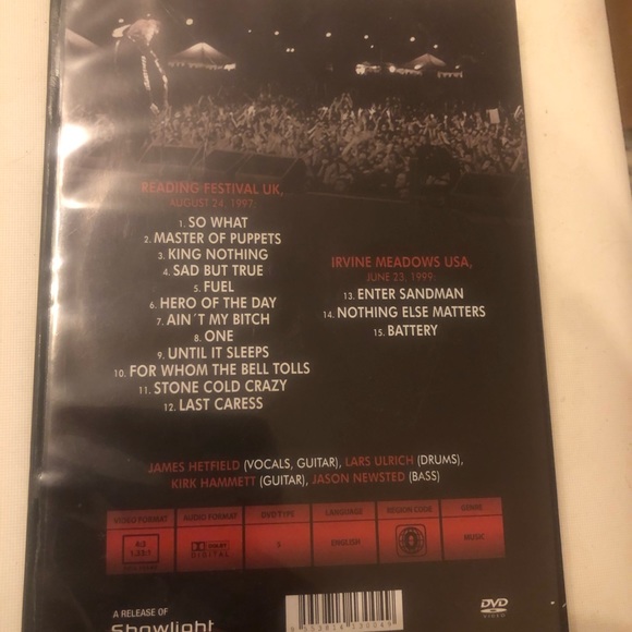 Metallica: The Early Days (DVD, 2012) Reading Festival 1997, Irvine Meadows 1999 - Picture 8 of 9